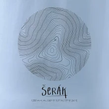 Šerák - vrstevnice v kruhu