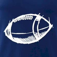 Americký futbal lopta skica