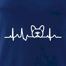 EKG Francúzsky buldoček hlava EKG Francúzsky buldoček hlava