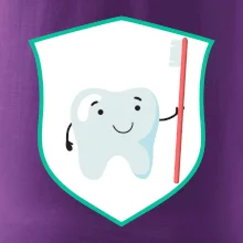 Zúbok na prsníku - zubná kefka