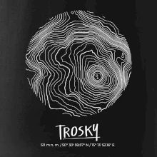 Trosky - vrstevnice v kruhu