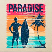 Paradise - farebný štvorec