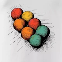 Petanque guľa kresba