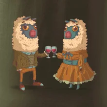 Alpaky s vínom pár