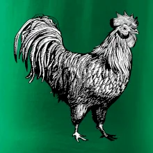 Kohút kreslený čiernobiely