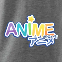 Anime nápis dúhový