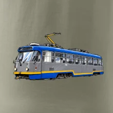 T3R SLF modrošedá kresba fixem