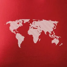 Mapa sveta odtlačok