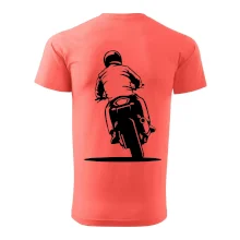 Motorkář na zádech - silnice