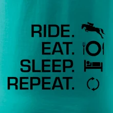Ride Eat Sleep Repeat Kôň
