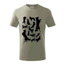 Border kólia siluety