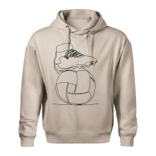 Futbalová lopta kopačka jedným ťahom Futbalová lopta kopačka jedným ťahom