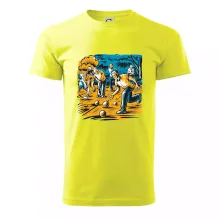 Petanque hra - modro oranžová