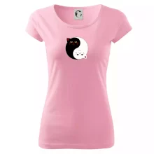 Mačky jin jang farebné