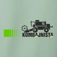 Kombajnista zelená a žltá