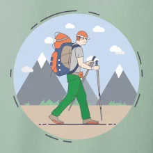 Farebný párový motív na hory