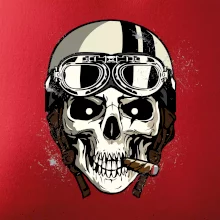 Motorkárska helma a cigara