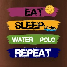 Eat sleep watter polo farebné