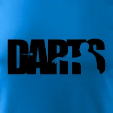 Darts - nápis so šípkarom