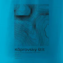 Kôprovský štít - vrstevnice v obdĺžniku