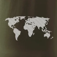 Mapa sveta odtlačok