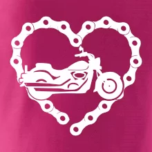 Moto srdce reťaz - chopper