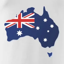 Austrália - vlajka mapa