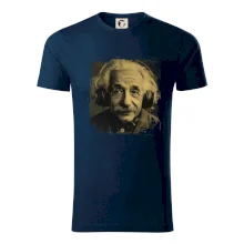 Albert Einstein so slúchadlami