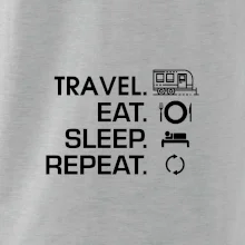 Eat sleep travel - Veľký príves Eat sleep travel - Veľký príves