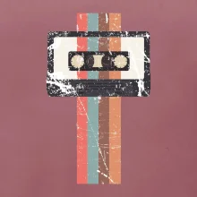 Retro kazeta - pruhy