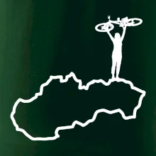 Mapa Slovenska - cyklista