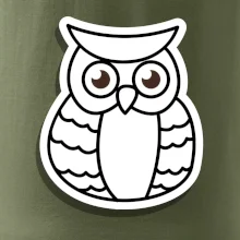 Sova kreslená na prsníku Sova kreslená na prsníku