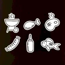Grilovacie ikony