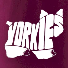 Yorkšírský teriér - Yorkie - Nápis v tele