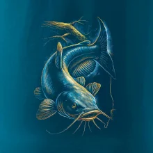 Obrázok sumec a kus stromu