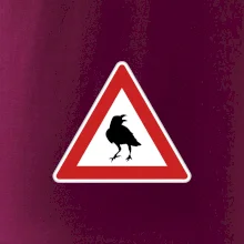 Dopravná značka - Pozor havran