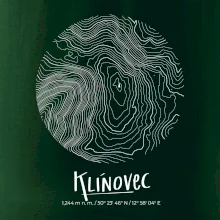 Klínovec - vrstevnice v kruhu