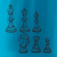 Šachové figúrky kreslené