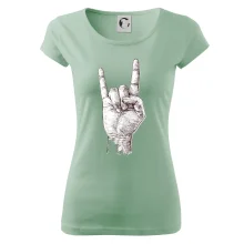 Rocková ruka kreslená