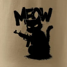 Meow mačka so zbraňou