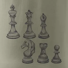 Šachové figúrky kreslené