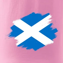 Škótska vlajka kreslená štetcom