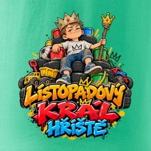 Listopadový král dětského hřiště na trůnu