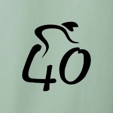 Cyklista oslavuje štyridsiatku (40)