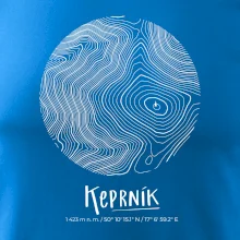 Keprník - vrstevnice v kruhu