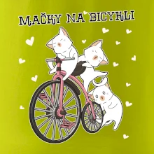 Mačky na bicykli