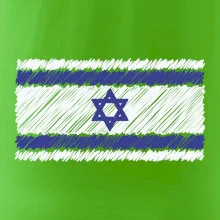 Vlajka Izrael kreslená