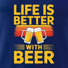 Life is better with beer - oranžové