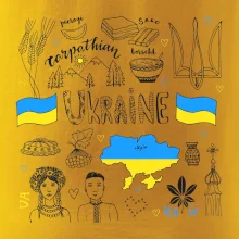 Ukrajina folklór - kreslené obrázky