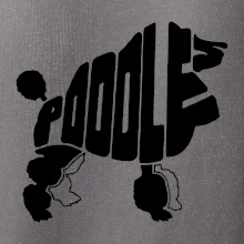 Pudel - nápis v tele